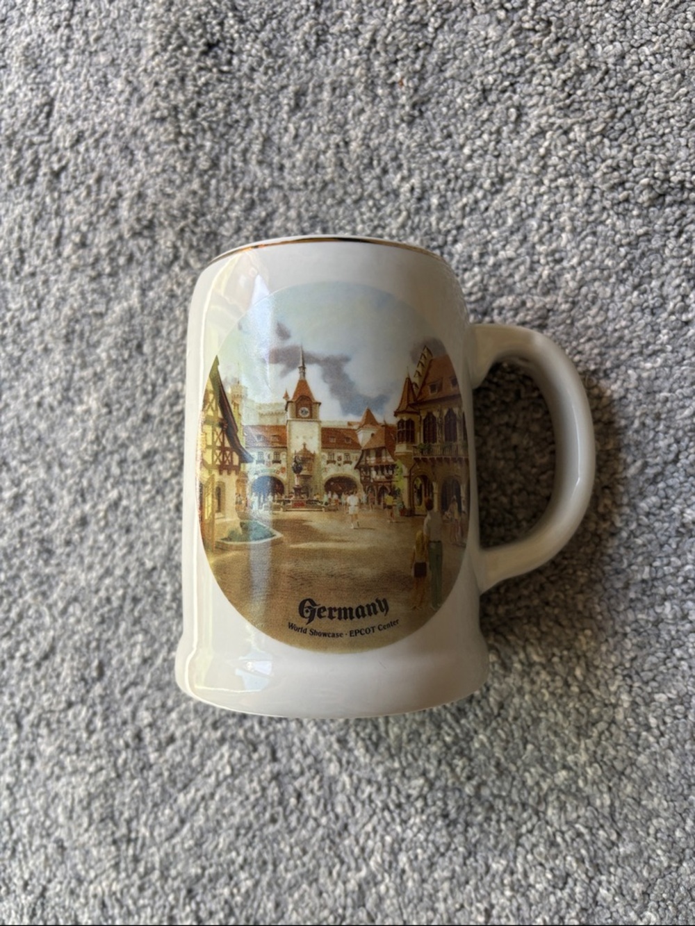Vintage 1986 Reutter Porzellan Walt Disney Germany Epcot Center Beer Stein/Mug